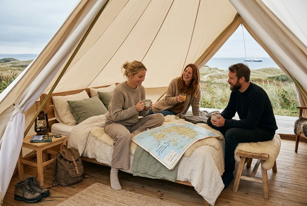 Glamping i Danmark rundt i landet: Sjælland, Fyn, Samsø og Jylland