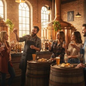 Rundvisning og ølsmagning hos Lille Holmgård Bryghus