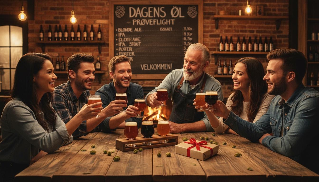 Hyggelig ølsmagning med venner