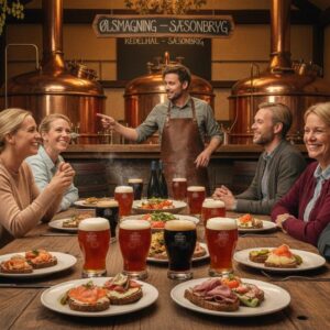 Smagning på rustikt bryggeri