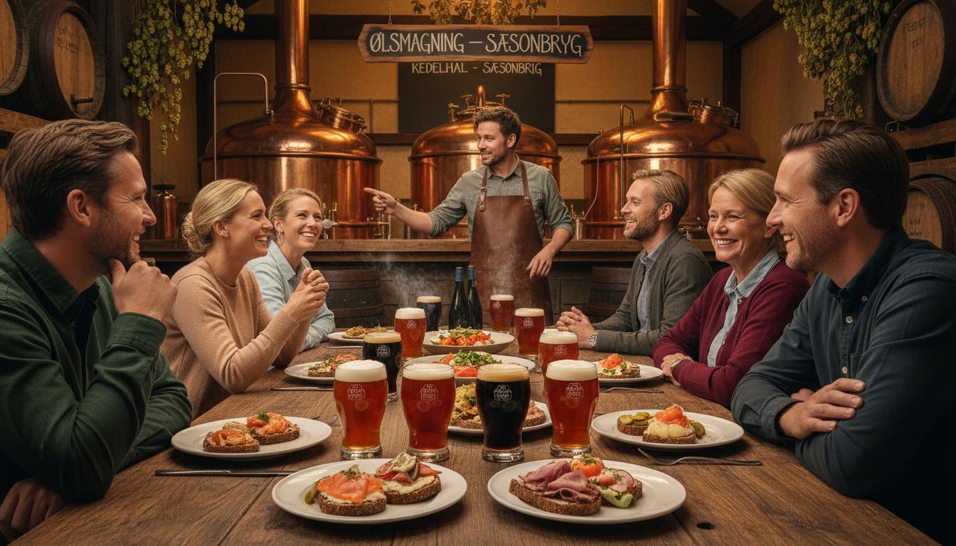 Smagning på rustikt bryggeri