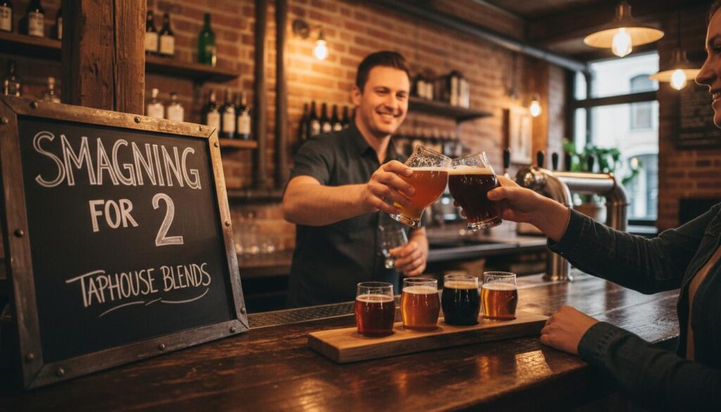 Ølsmagning hos Taphouse for 2 personer – en smagfuld oplevelse